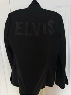 Zadig & Voltaire Black Blazer with ELVIS Embellished Back